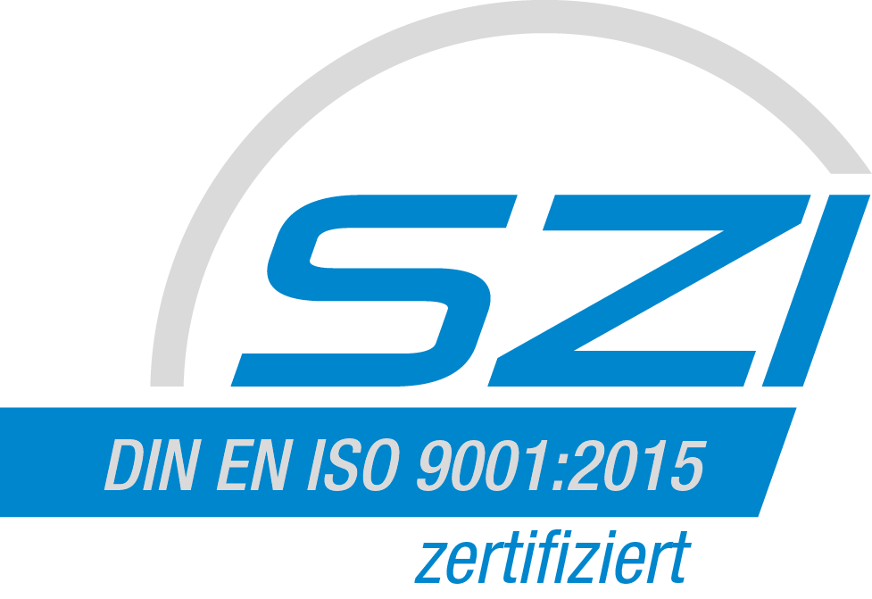 Logo der ISO 9001-2015-Zertifizierung