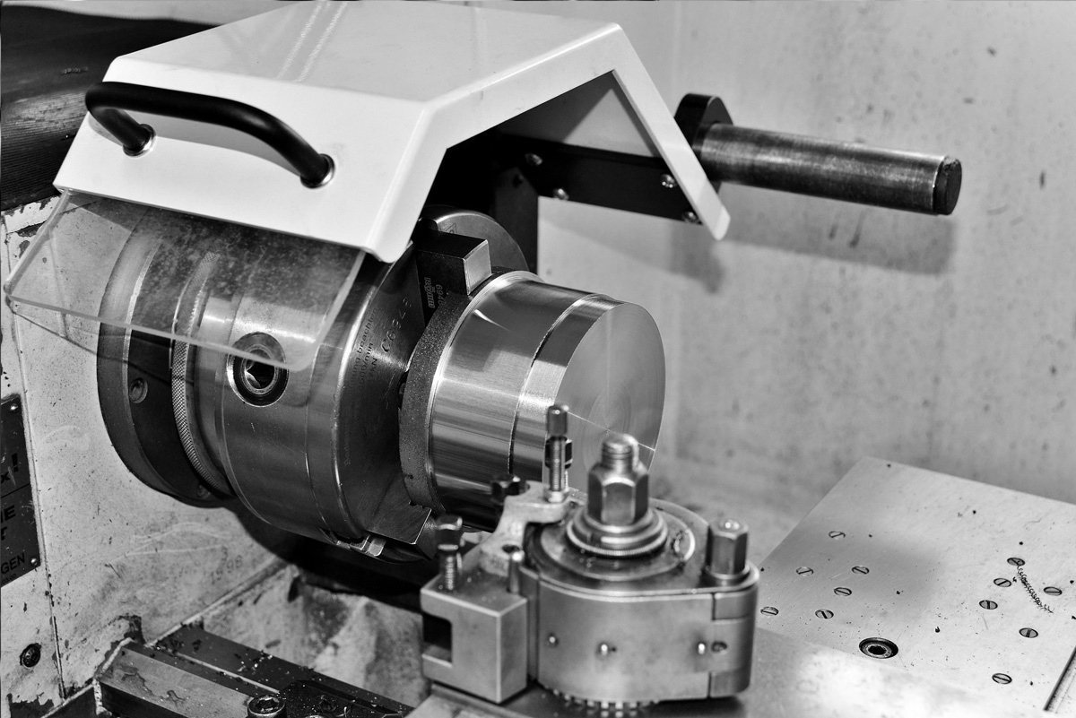 Drehmaschine in der Metallbearbeitung